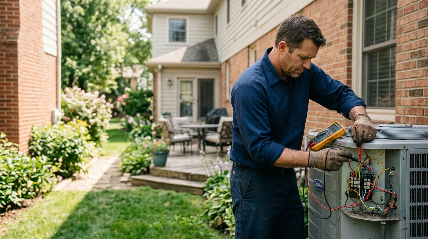 HVAC technician working near Mannsville, NY